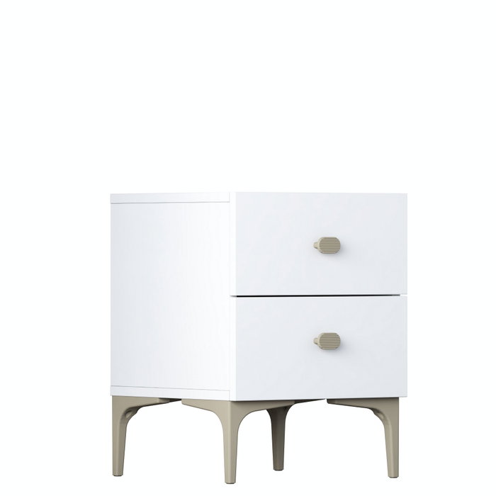 Hanah Home Mesita de Noche BD110 - 4111 Blanca